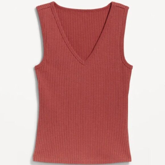 OLD NAVY - Rib-Knit V-Neck Tank Top - Picture 3 of 6